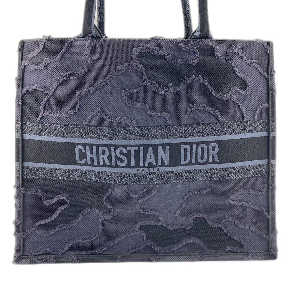 Christian Dior Book Tote Fringe Bag, Navy